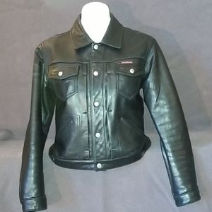 Lucky Brand Ladies Black Leather Jacket